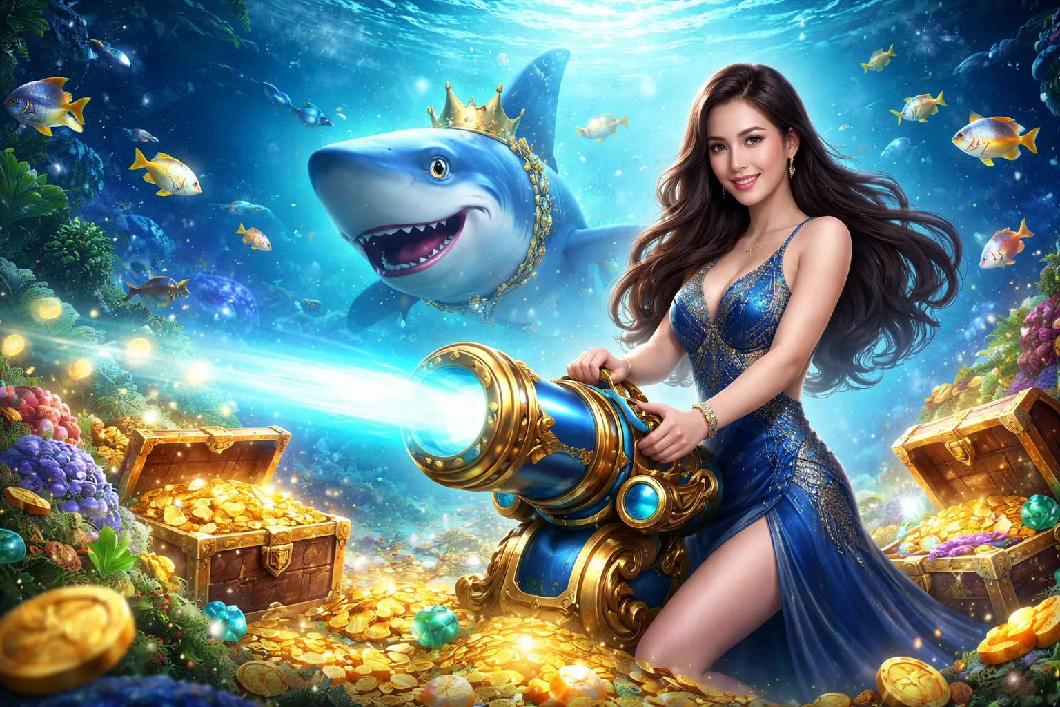 Màn hình trò chơi slot game nổ hũ với biểu tượng Wild và Scatter, cơ hội giành Jackpot lớn.
